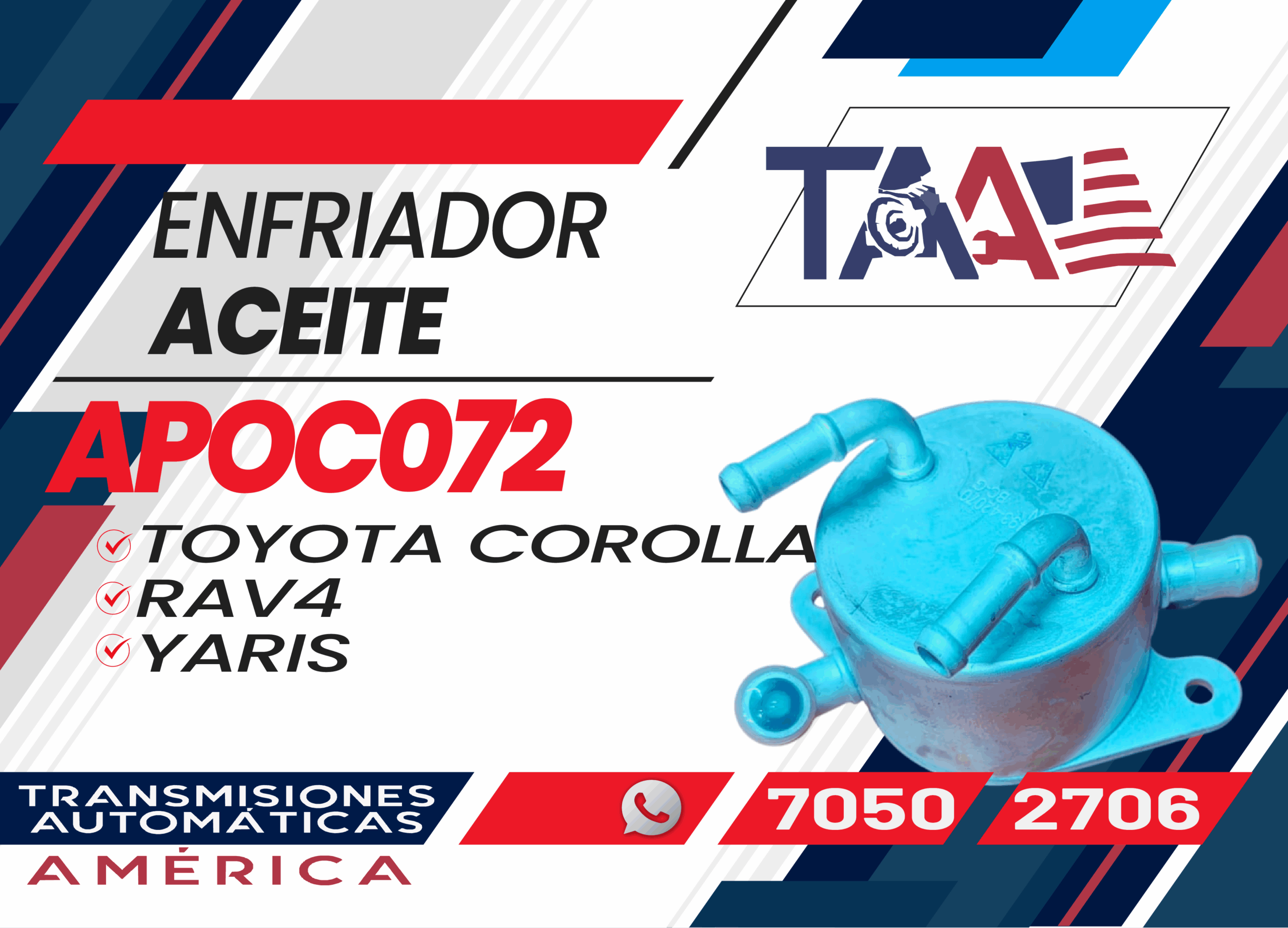 Enfriador de aceite APOC072